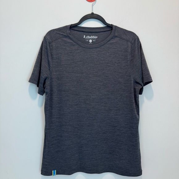 Chubbies The Embers Heathered Gray Short Sleeve Sport T Shirt size M - Picture 2 of 7
